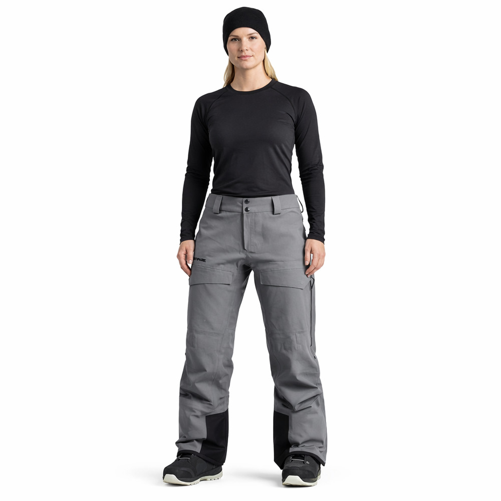 Dakine Womens Snow Pants Size Medium Gray Insulated RECCO Snowboard Ski Outdoor